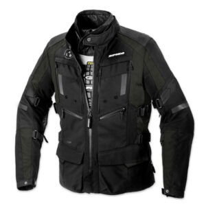 Spidi 4 Season Evo Road Jacket Black/Dark Green - Image 1