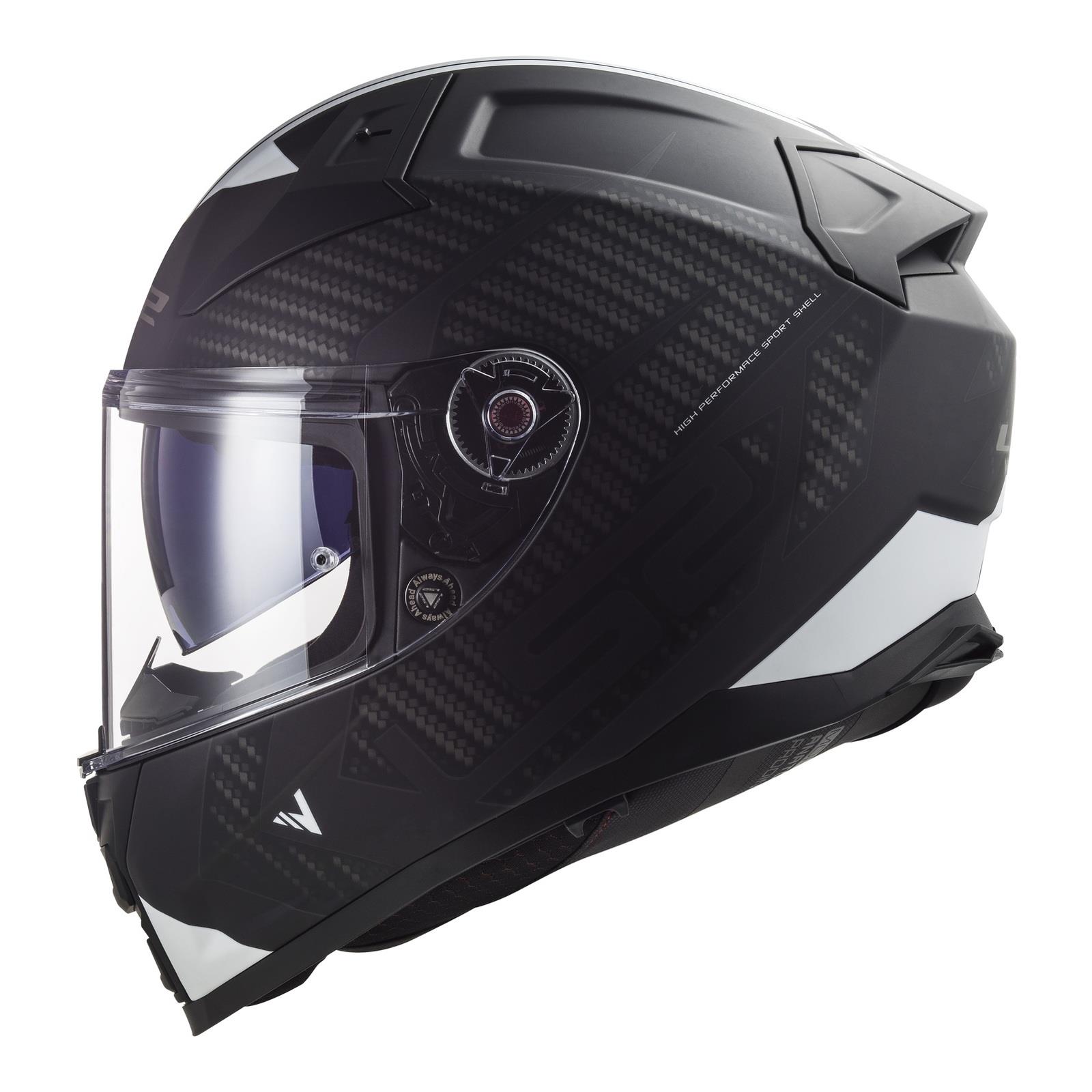 LS2 FF811 Vector II Splitter Road Helmet Matte Black / White - Image 2