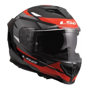 LS2 FF818 Storm III Komai Road Helmet Black/Red - Image 7