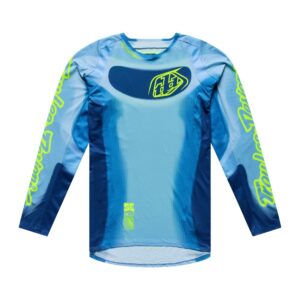 Troy Lee Designs SE Pro Illusion Motocross Jersey Slate/Flo Yellow - Image 1