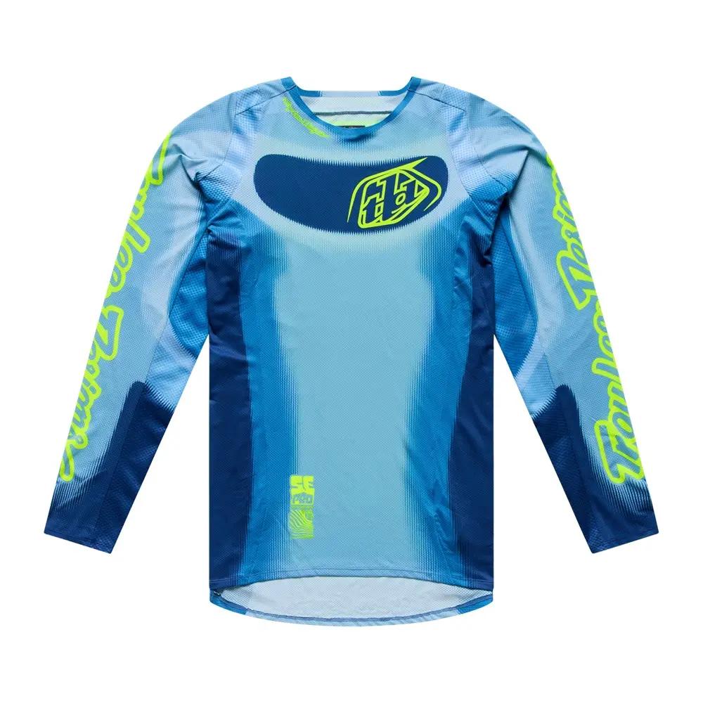 Troy Lee Designs SE Pro Illusion Motocross Jersey Slate/Flo Yellow