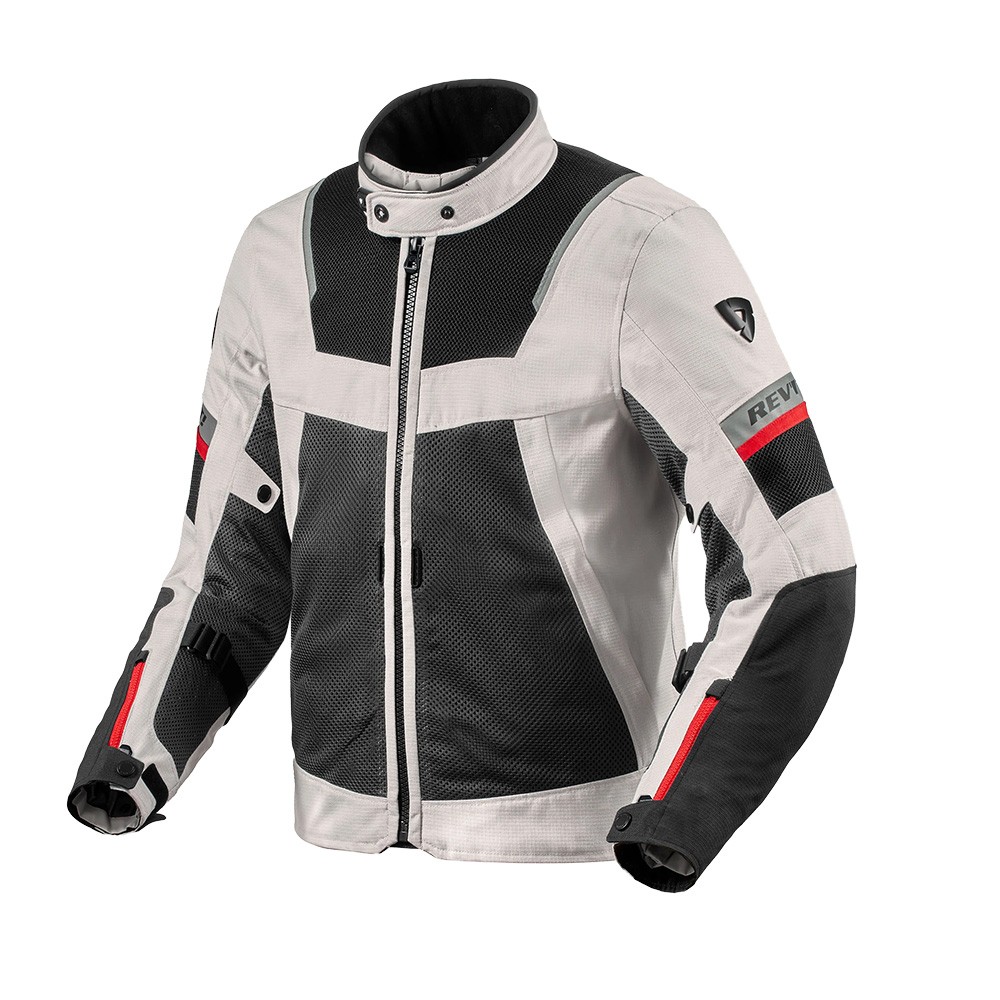 REV'IT! Tornado 4 Road Jacket Black/Silver - Image 1