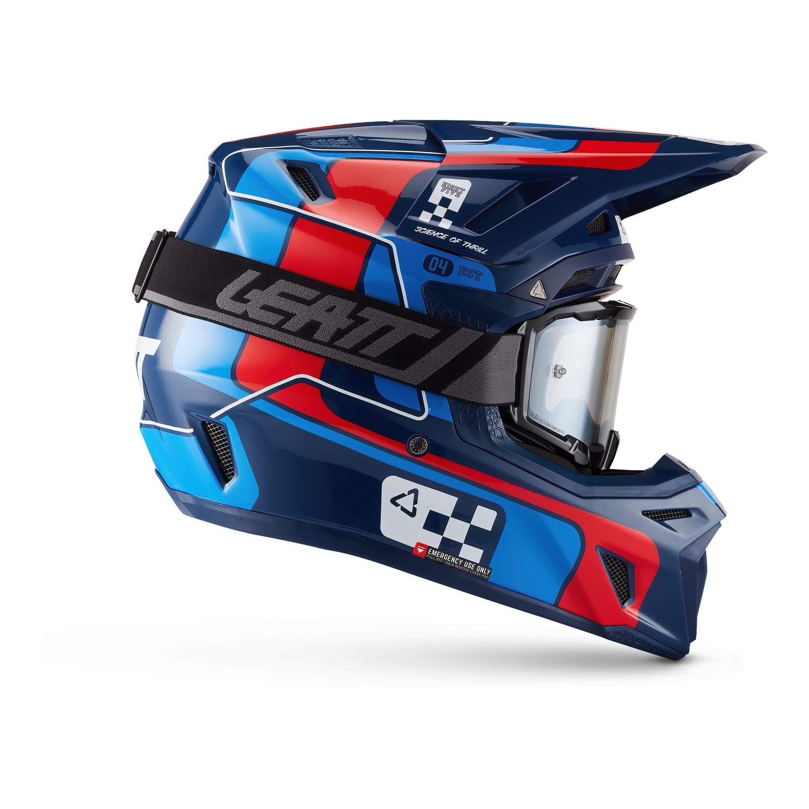 Leatt 8.5 Helmet Kit - Blue / Red (M/57-58cm) - Image 4