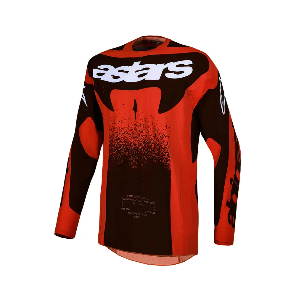 Alpinestars Techstar Swan Motocross Jersey Cardinal Red/Black/White