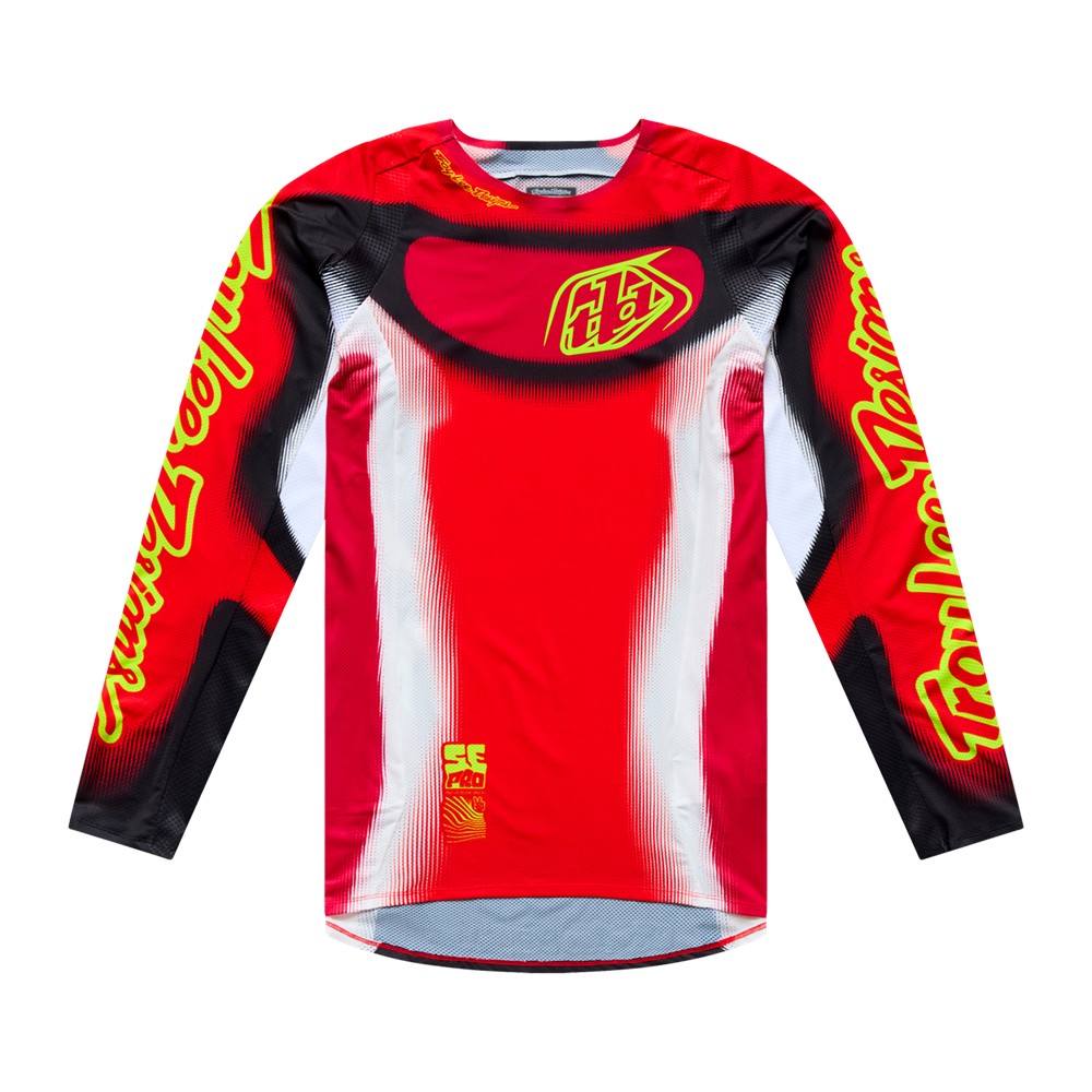 Troy Lee Designs SE Pro Illusion Motocross Jersey Red/Black - Image 1