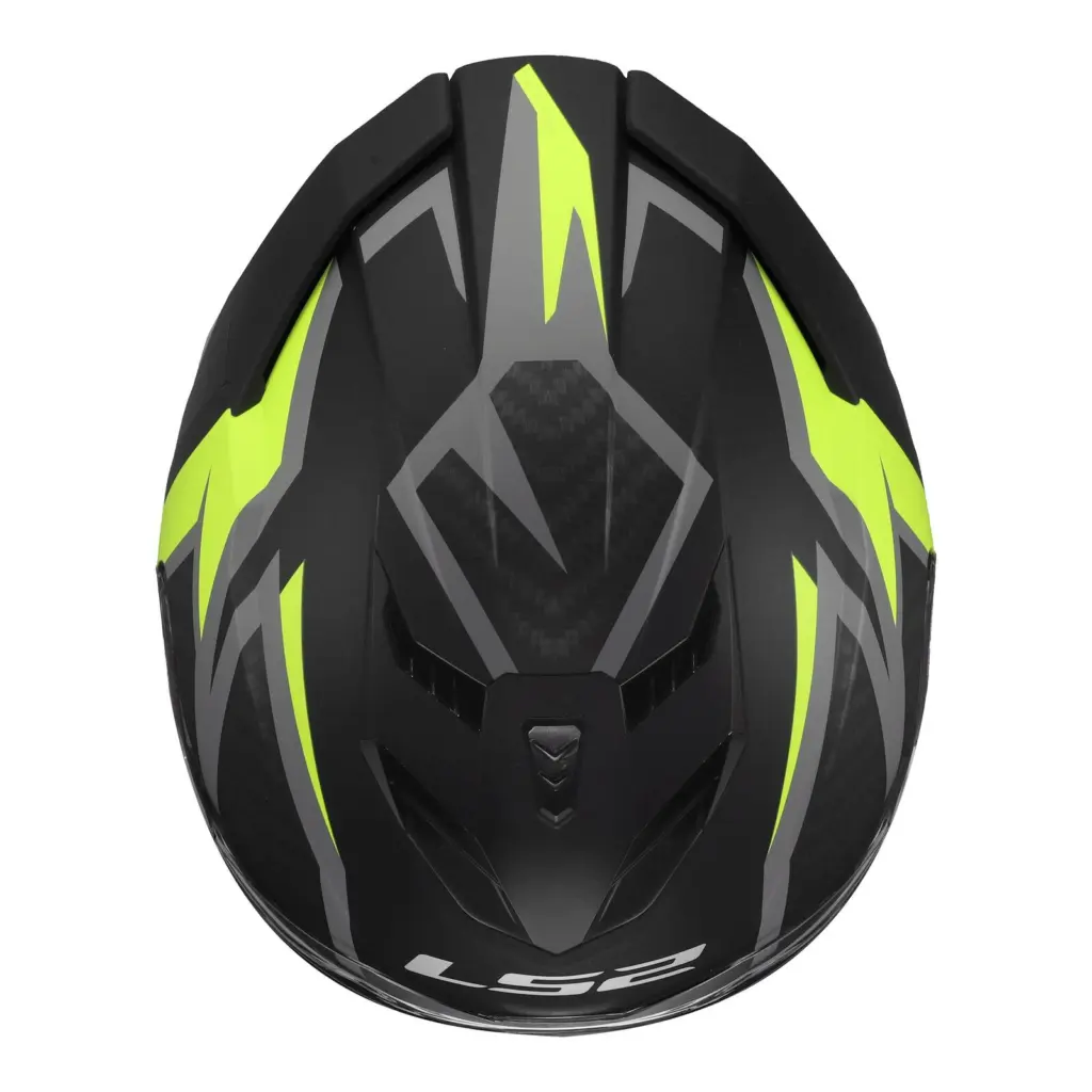 LS2 FF818 Storm III Dynamo Road Helmet Black/Hi-Vis Yellow