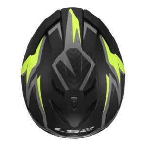 LS2 FF818 Storm III Dynamo Road Helmet Black/Hi-Vis Yellow - Image 9