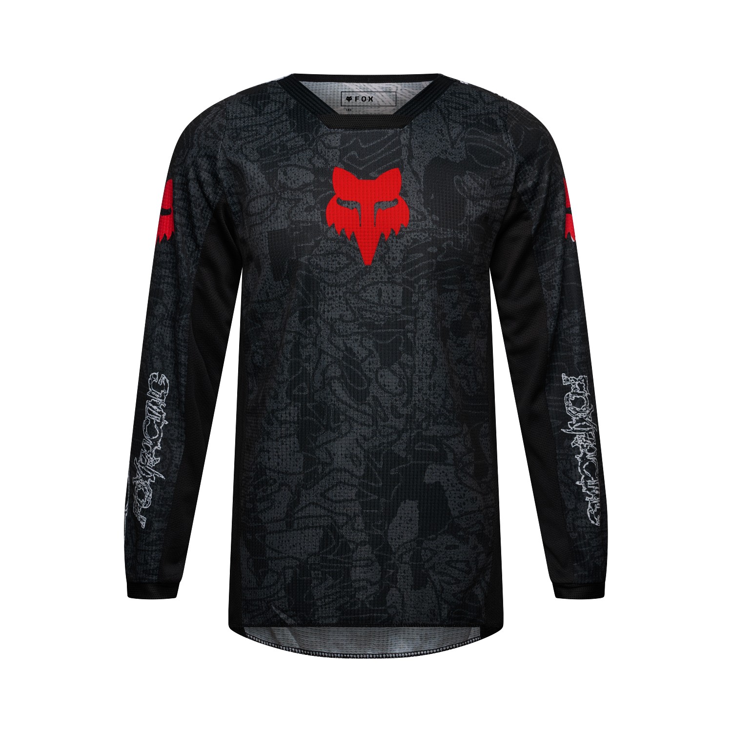Fox 180 Abyss Motocross Jersey Youth Black - Image 1