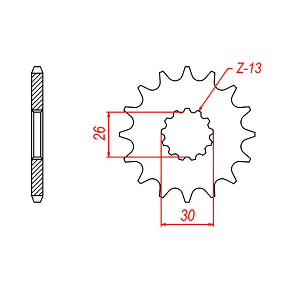 SPKT FRONT OE STEEL 1180 17T #530