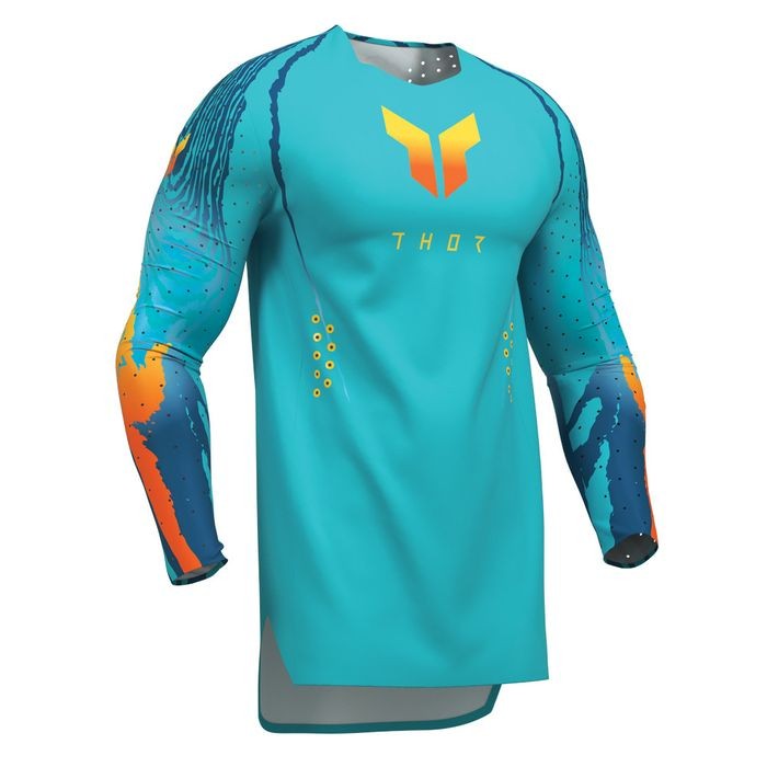 Thor Sportmode Damascus Motocross Jersey Aqua - Image 1