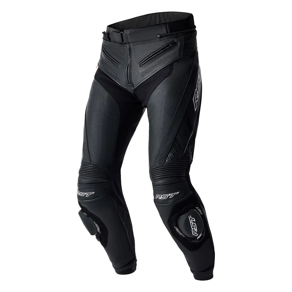 RST Tractech EVO D30 CE Leather Road Pants Black/White