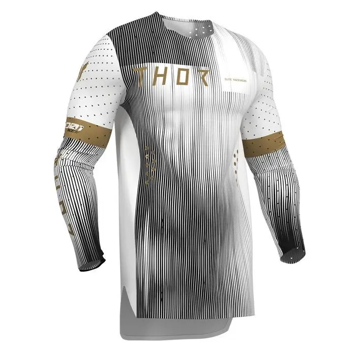 Thor Sportmode Vanish Motocross Jersey White/Black
