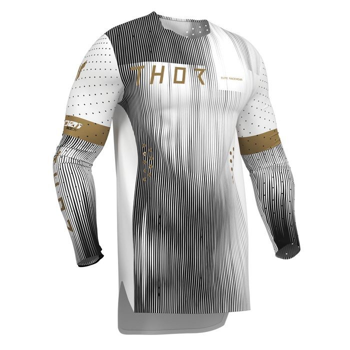 Thor Sportmode Vanish Motocross Jersey White/Black - Image 1