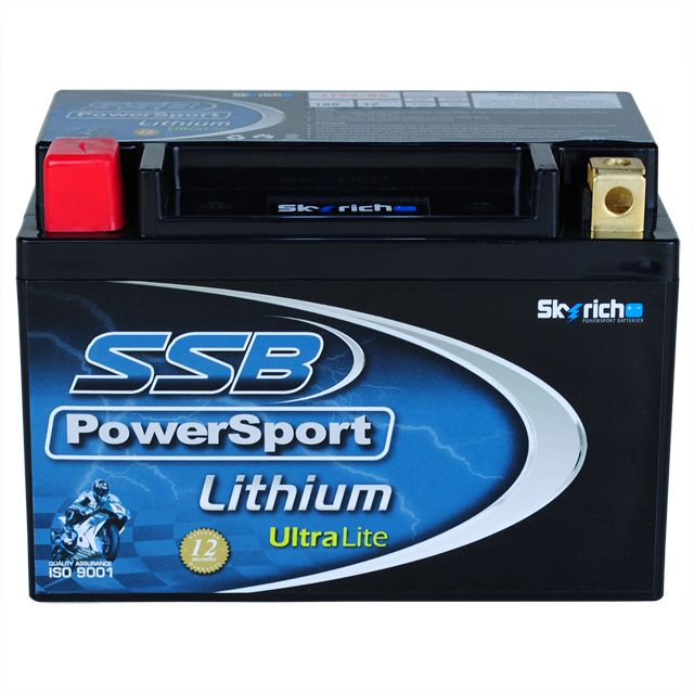 MOTORCYCLE AND POWERSPORTS BATTERY LITHIUM ION 12V 180CCA BY SSB LIGHTWEIGHT LITHIUM ION PHOSPHATE - Image 1