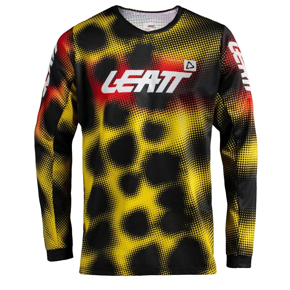 Leatt 3.5 Tiger Motocross Jersey Youth Yellow - Image 1