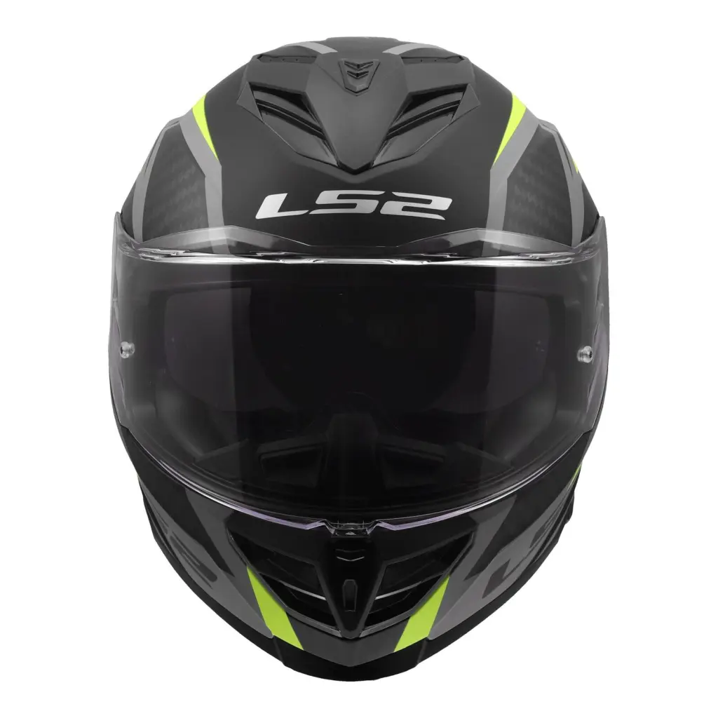 LS2 FF818 Storm III Dynamo Road Helmet Black/Hi-Vis Yellow