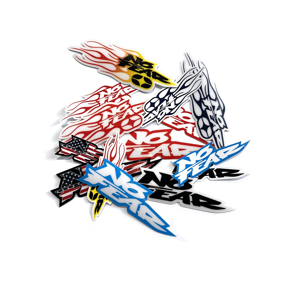 No Fear Logo Sticker Pack - 14 Pieces - Image 1