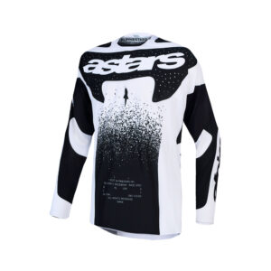 Alpinestars Techstar Swan Motocross Jersey White/Black - Image 1