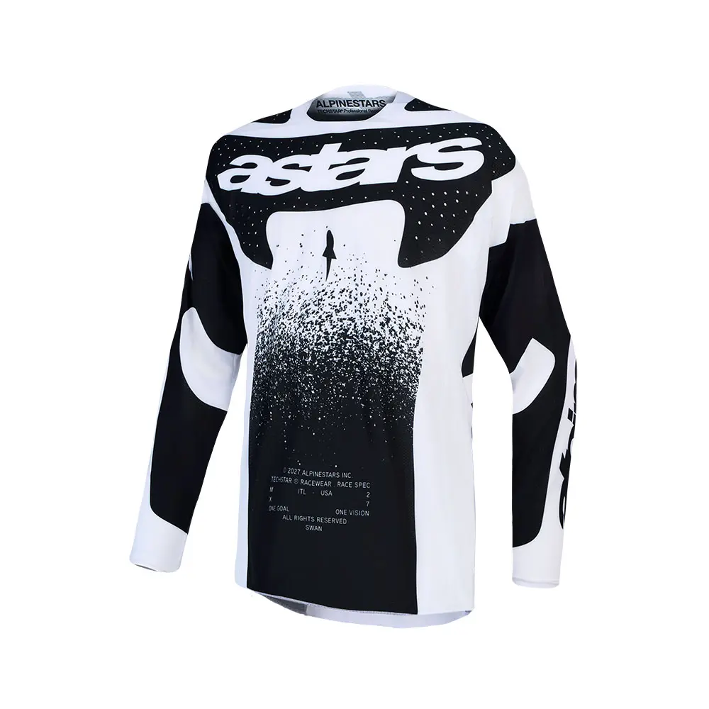 Alpinestars Techstar Swan Motocross Jersey White/Black