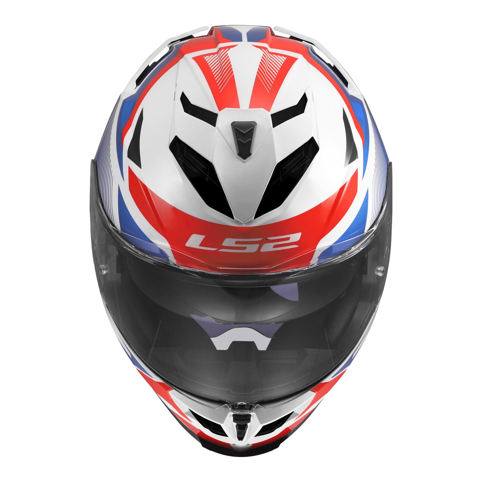 LS2 FF818 Storm III Komai Road Helmet White/Blue/Red - Image 9