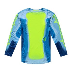Troy Lee Designs SE Pro Illusion Motocross Jersey Slate/Flo Yellow - Image 2