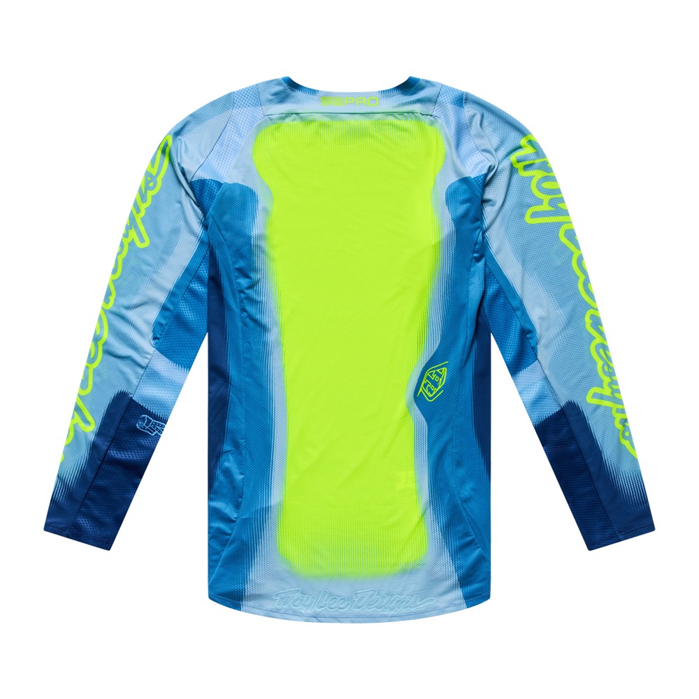 Troy Lee Designs SE Pro Illusion Motocross Jersey Slate/Flo Yellow - Image 2