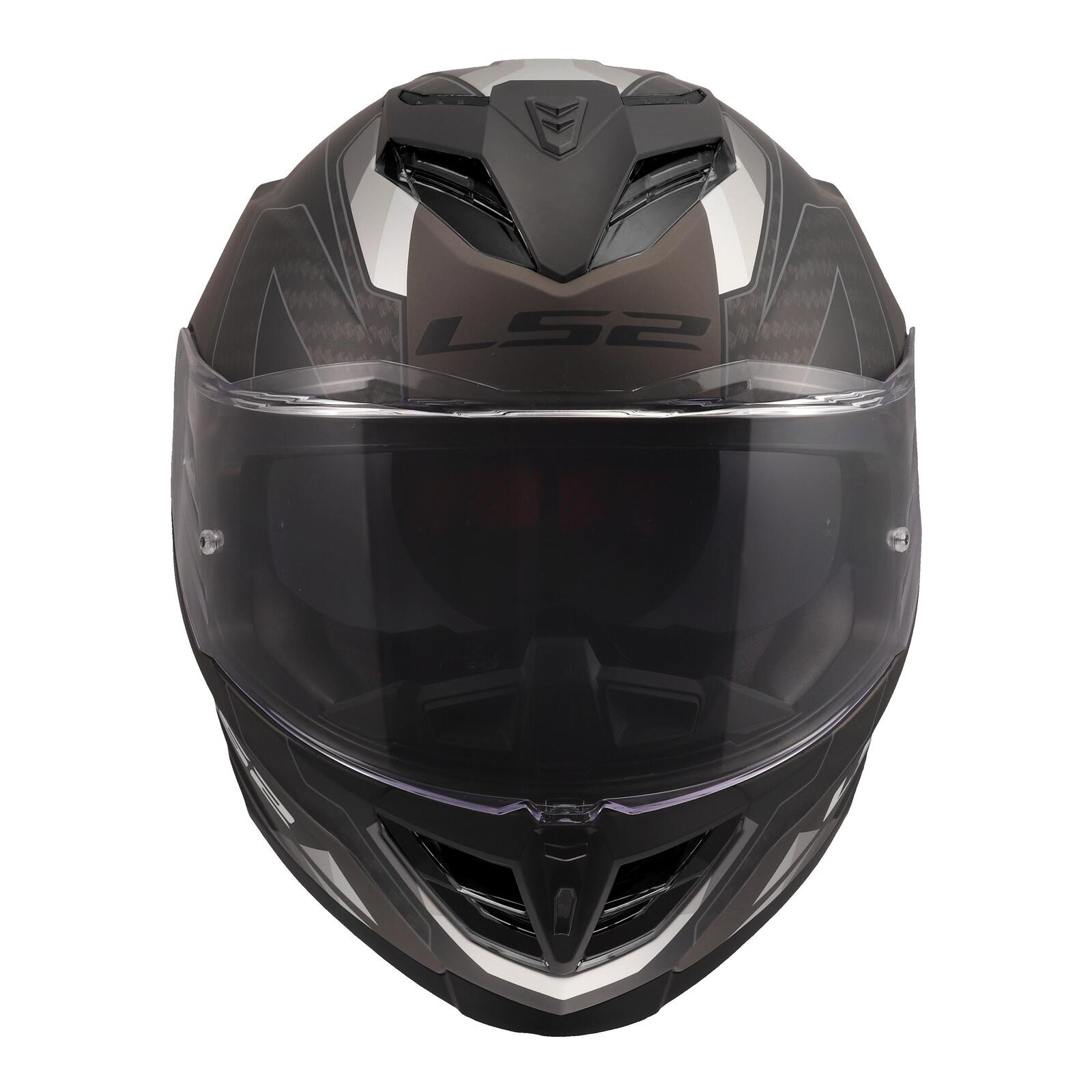 LS2 FF818 Storm III Sporty Road Helmet Black/Grey - Image 8