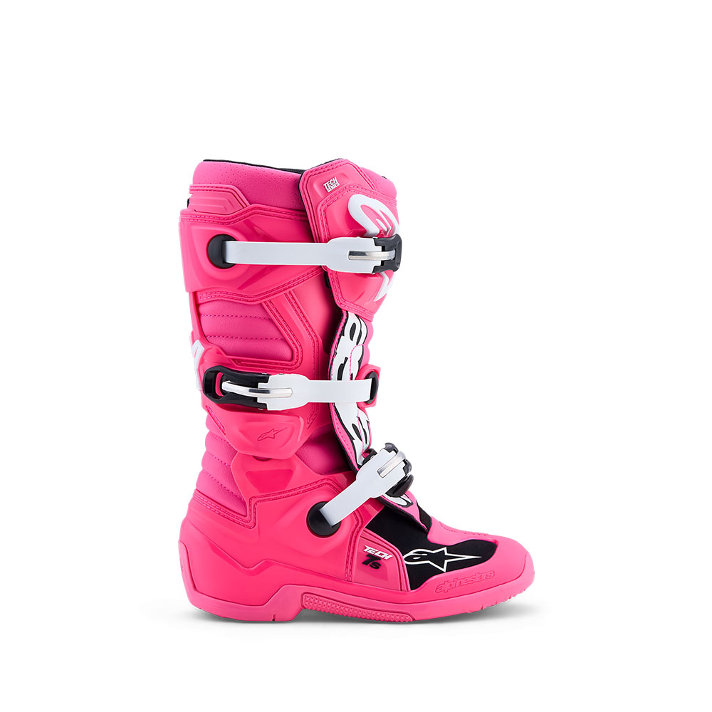 Tech-7S MX Boots Pink Fluoro/Black/White 4 - Image 4