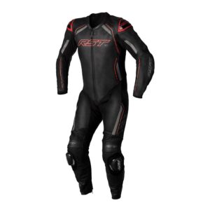 RST S1 CE 1-PC Leather Race Suit Black/Grey/Red - Image 1