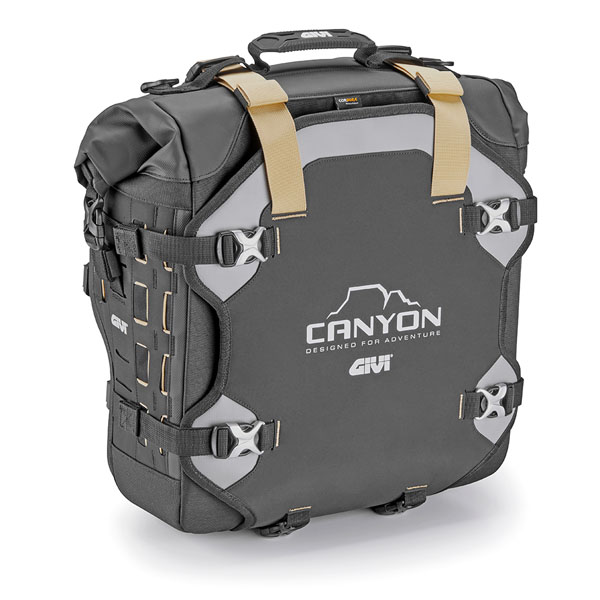 GIVI PANNIER BAG SINGLE CAM-SIDE SHAPED (PLOS) 25LT CANYON (NEED LOCK) - Image 1