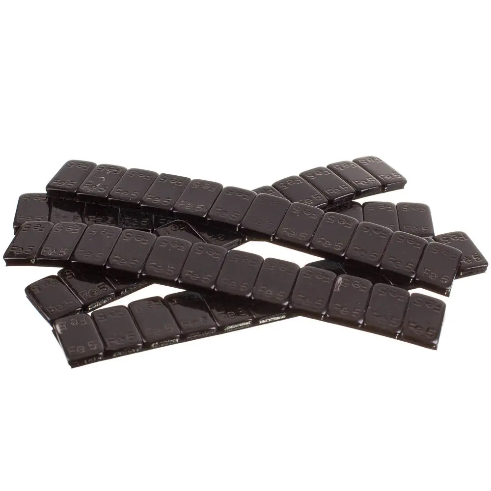 WHEEL BALANCE WEIGHTS stick on 12 x 5g/bar BLK BOX 50 strips