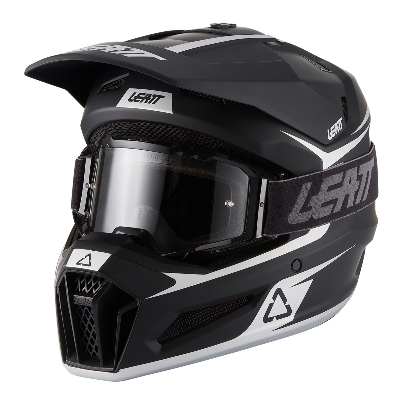 Leatt 3.5 Junior Motocross Helmet Kit Black - Image 1