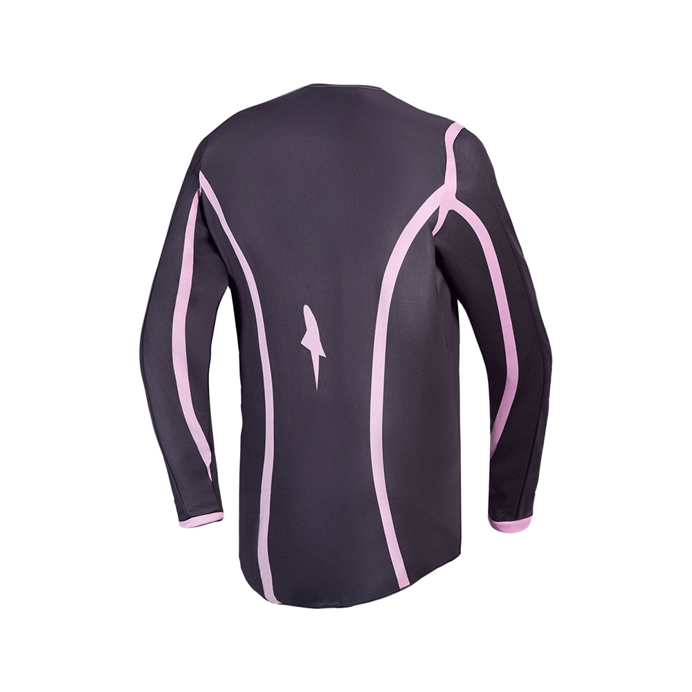 Alpinestars Stella Fluid Apex v2 Motocross Jersey Ladies Graystone/Old Pink - Image 2