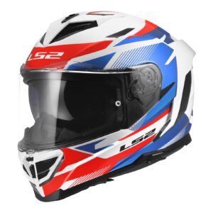 LS2 FF818 Storm III Komai Road Helmet White/Blue/Red - Image 1