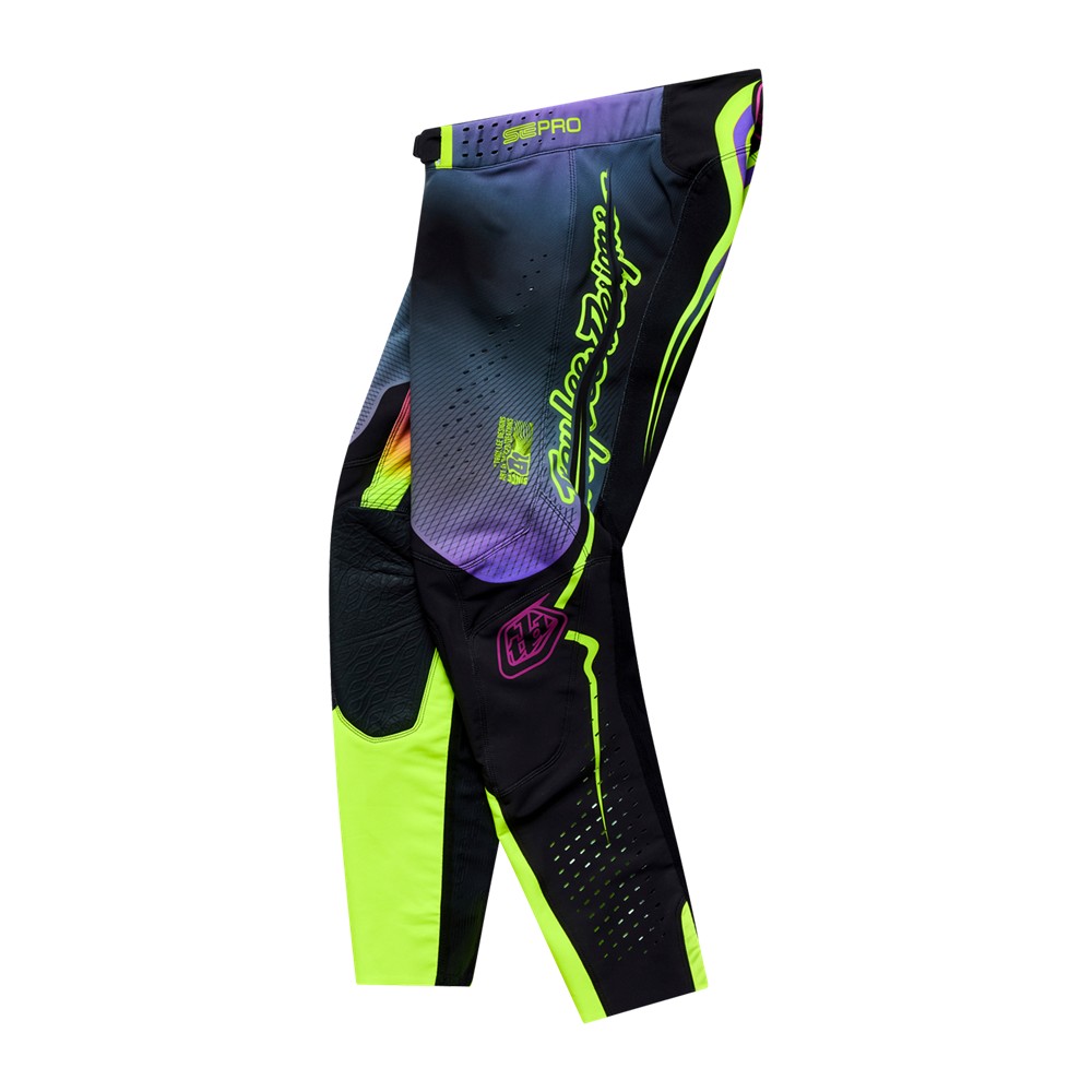 Troy Lee Designs SE Pro Wander Motocross Pants Black/Neo Purple - Image 1