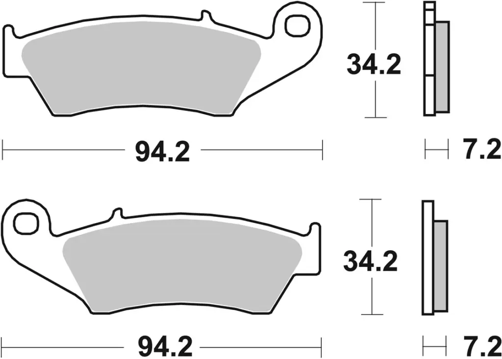 SBS 694RSI Front/Rear Brake Pads