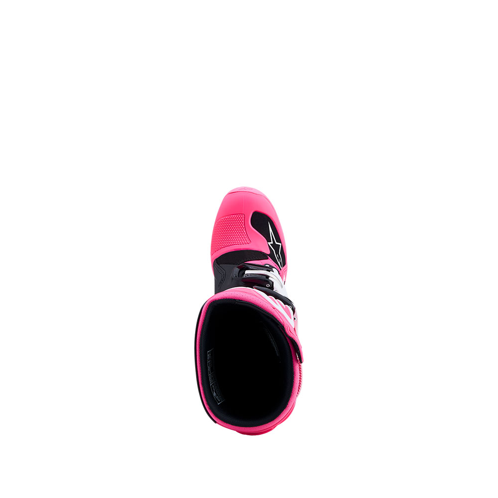 Alpinestars Tech-7S Motocross Boots Youth Pink Fluoro/Black/White - Image 6