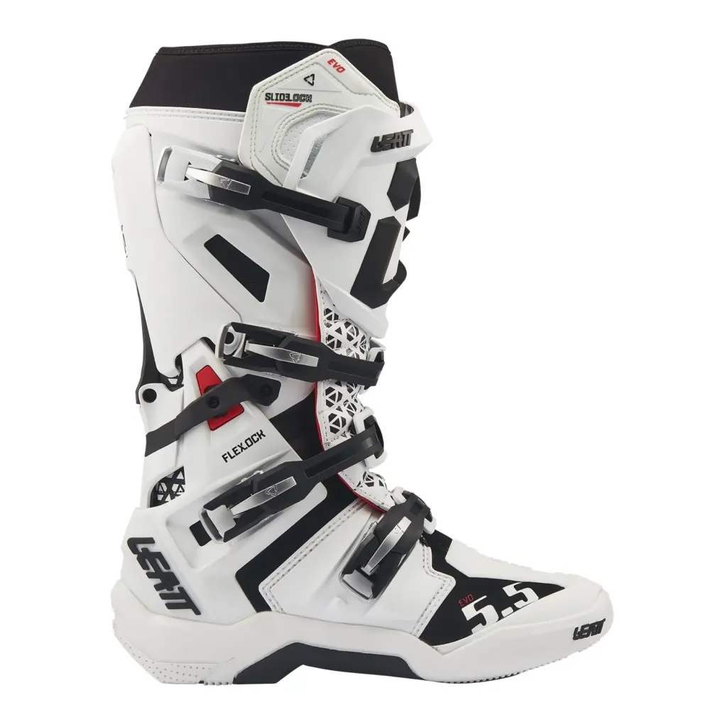 Leatt 5.5 FlexLock Evo Boots - White (US12/UK11/EU47/CM30.5)