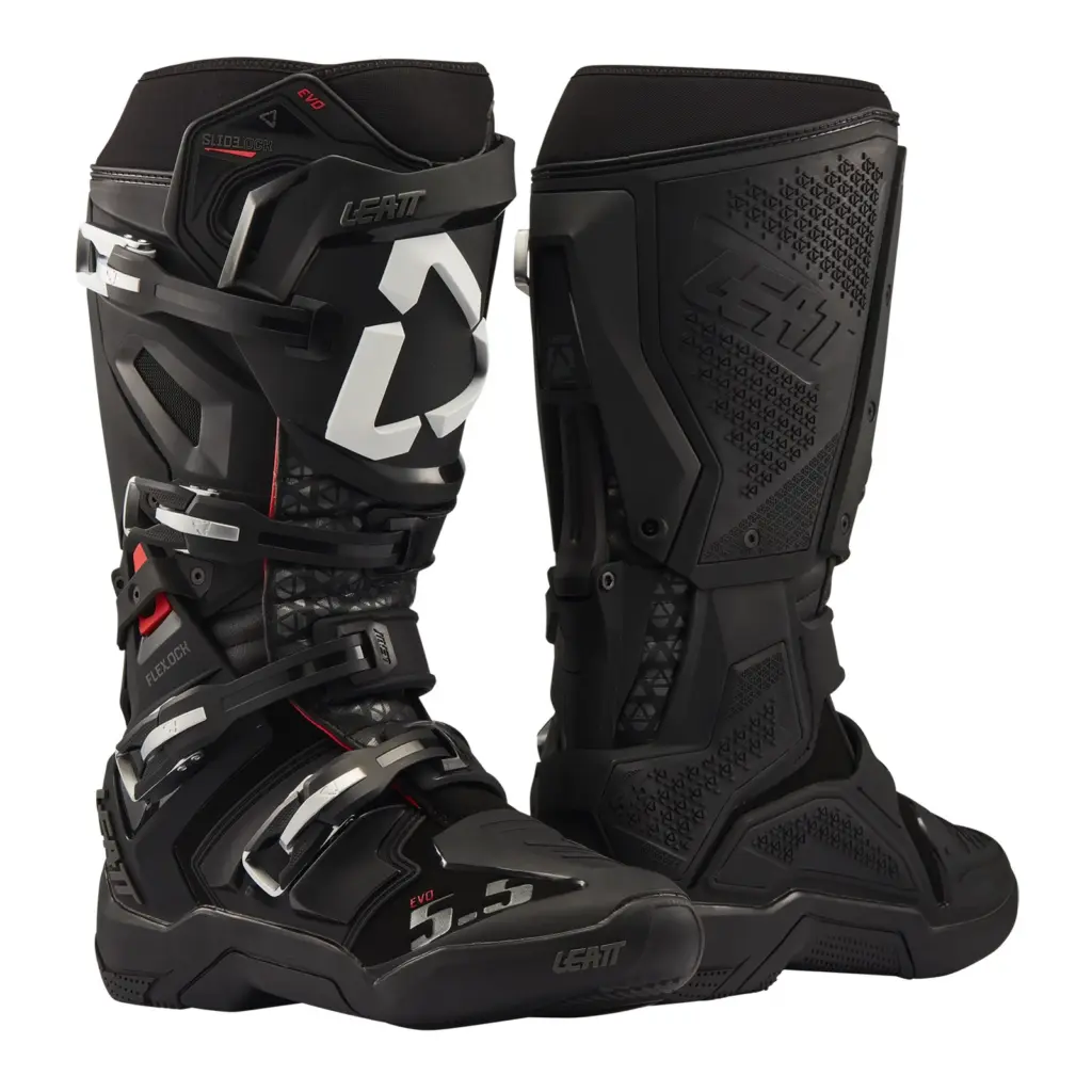 Leatt 5.5 FlexLock Evo Boots - Black (US9/UK8/EU43/CM27.5)