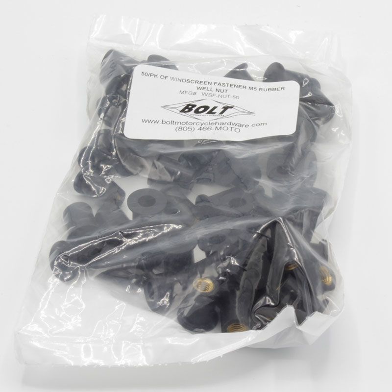BOLT WINDSCREEN FASTENER WELL NUT 50 PACK (WSF-NUT-50) - Image 1