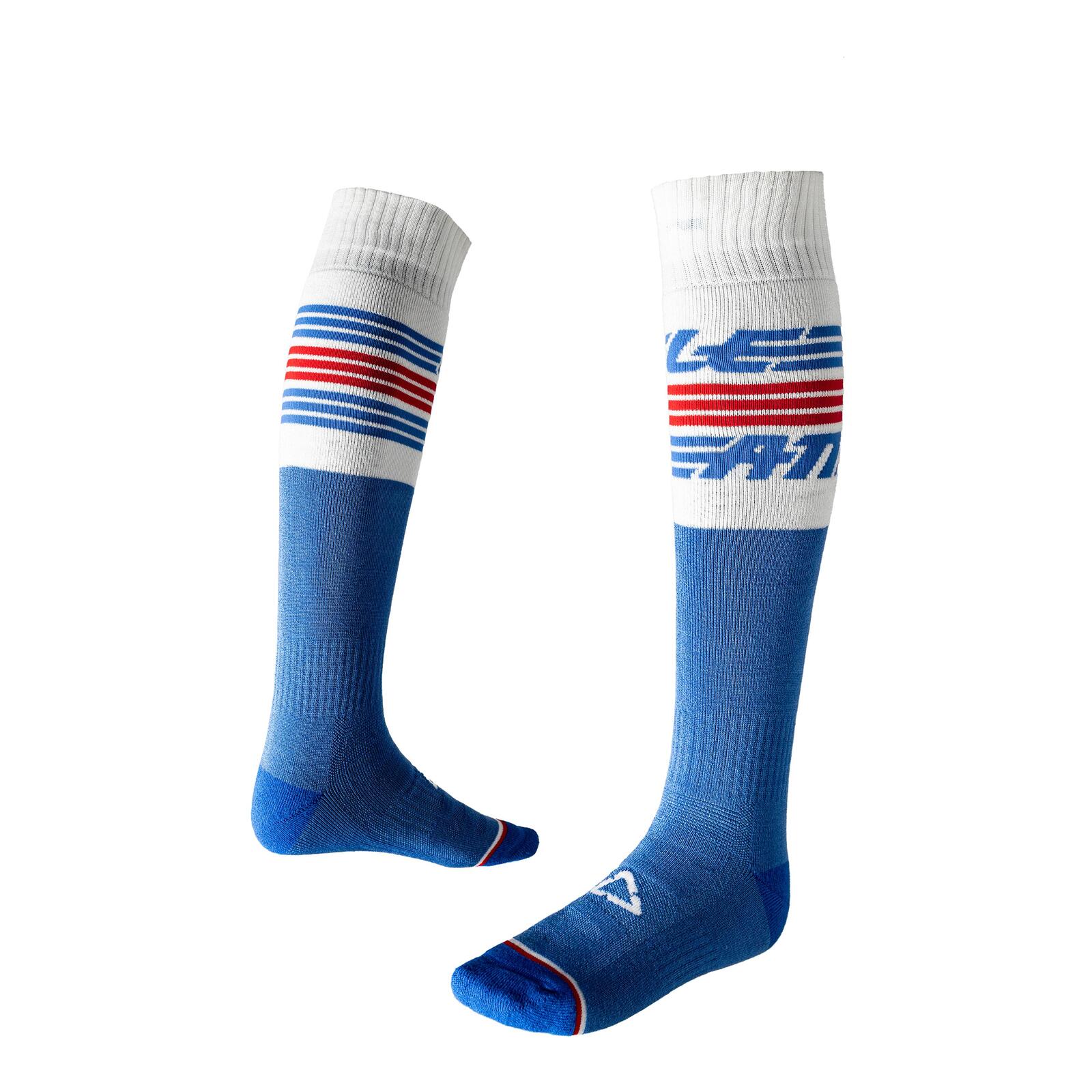 Leatt Socks Stripes Blue - Image 1