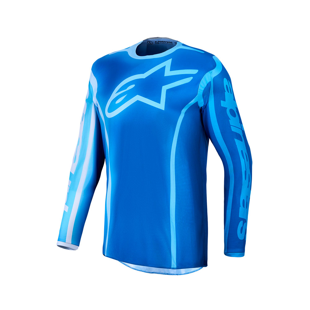 Alpinestars Fluid Kepler Motocross Jersey UCLA Blue/Blithe Blue - Image 1