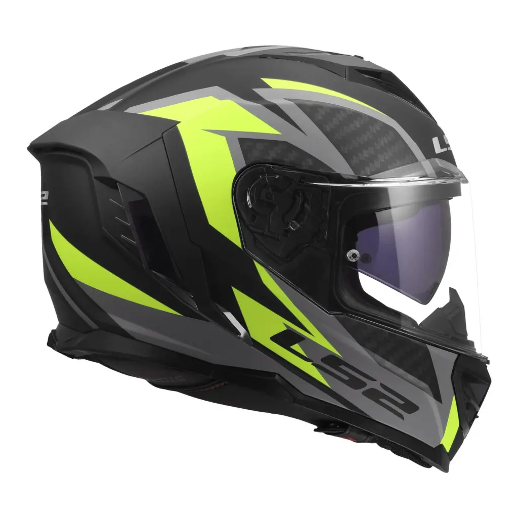 LS2 FF818 Storm III Dynamo Road Helmet Black/Hi-Vis Yellow