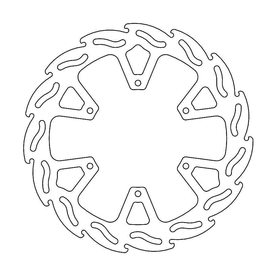 BRAKE DISC REAR MOTO MASTER FLAME KTM 790 ADVENTURE 790 ADVENTURE R 19-21 - Image 1