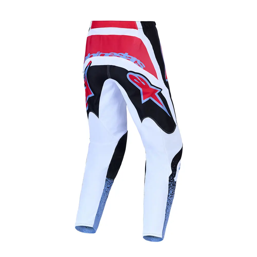 Alpinestars Fluid Drag Motocross Pants Black/White/Light Blue/Red Fluoro