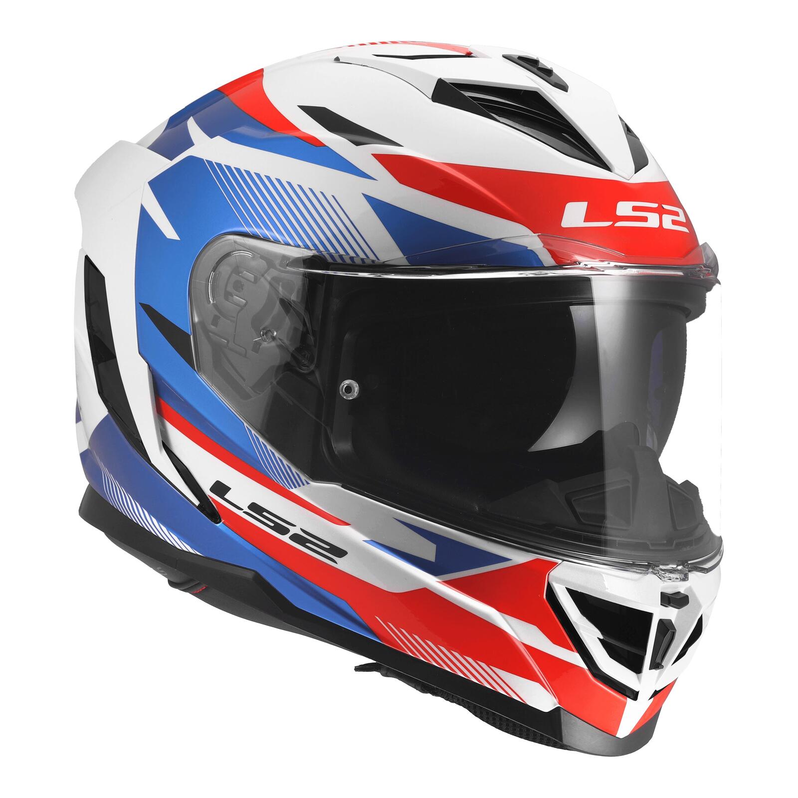 LS2 FF818 Storm III Komai Road Helmet White/Blue/Red - Image 7
