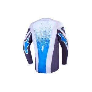 Alpinestars Youth Fluid Drag Motocross Jersey Graystone/Light Lilac/UCLA Blue/Black - Image 2