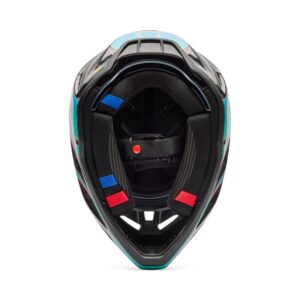 Fox V3 RS Canvas Motocross Helmet Aqua Blue - Image 5