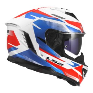 LS2 FF818 Storm III Komai Road Helmet White/Blue/Red - Image 6