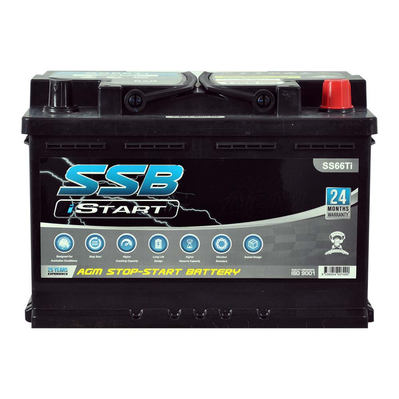 AGM BATTERY STOP START VRLA 12V 900CCA 70AH BY SSB HIGH PERFORMANCE - Image 1